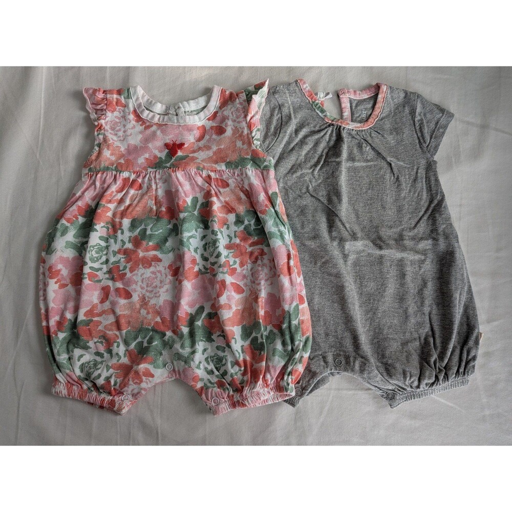Burts Bees Rompers, 0-3M